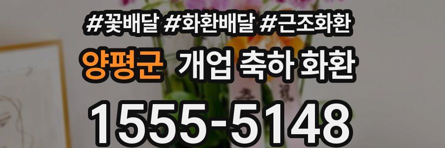 양평군 개업 축하 화환