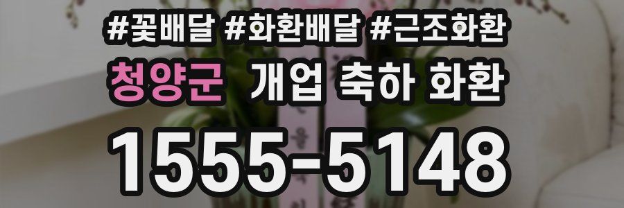 청양군 개업 축하 화환