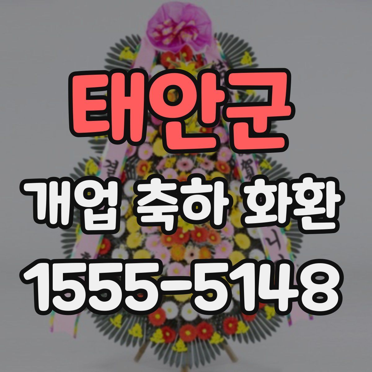 태안군 개업 축하 화환