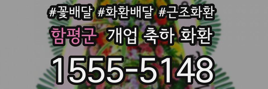함평군 개업 축하 화환