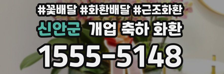 신안군 개업 축하 화환