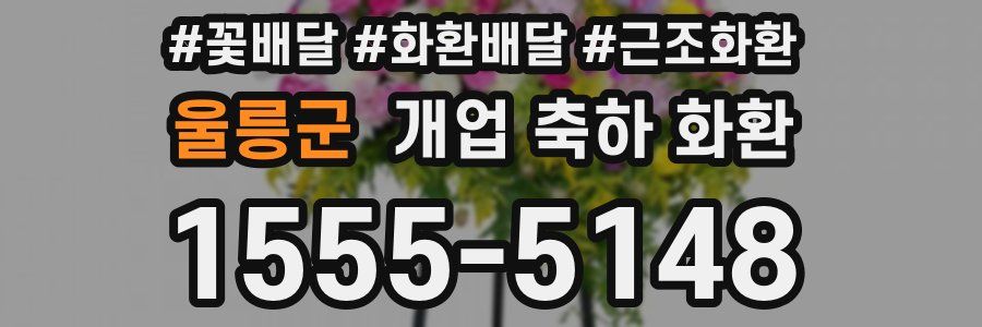울릉군 개업 축하 화환