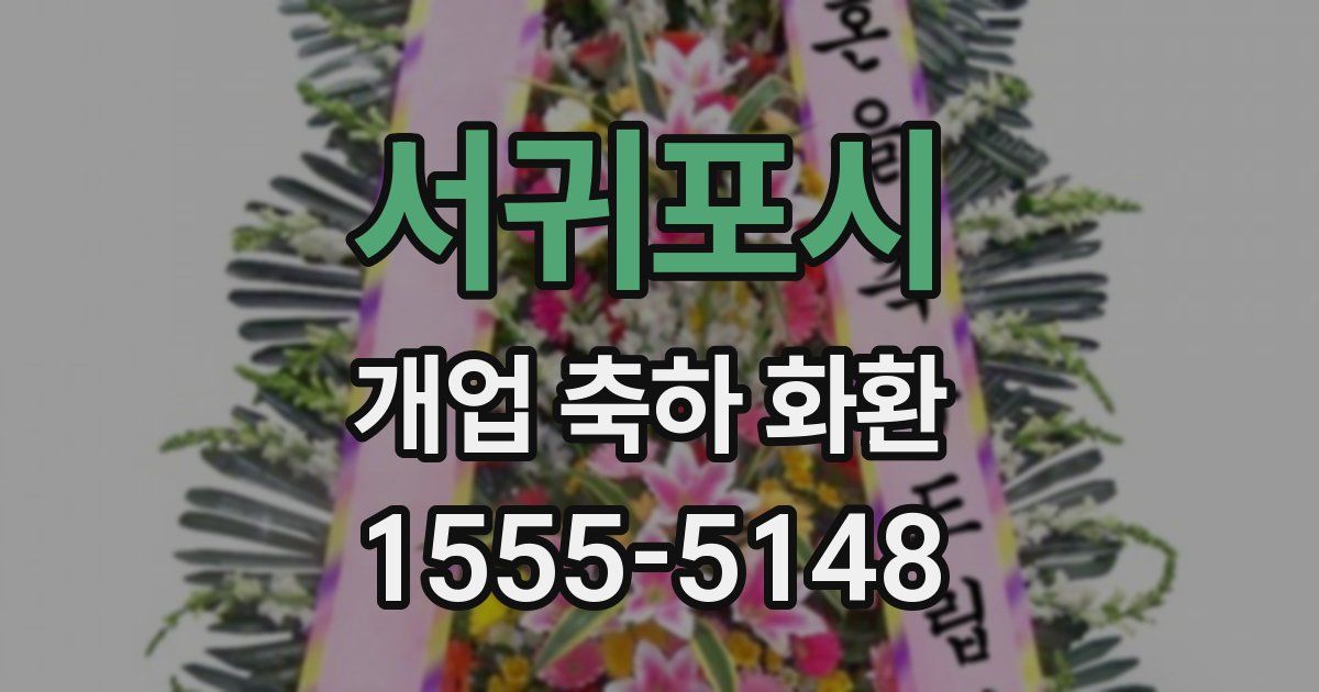 서귀포시 개업 축하 화환
