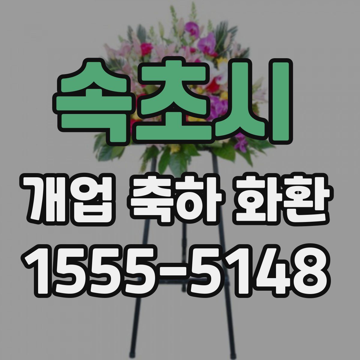 속초시 개업 축하 화환