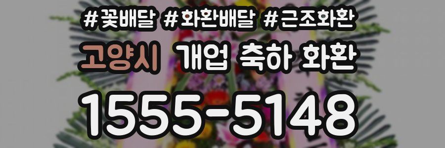 고양시 개업 축하 화환