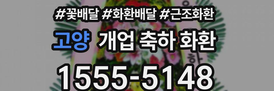 고양 개업 축하 화환