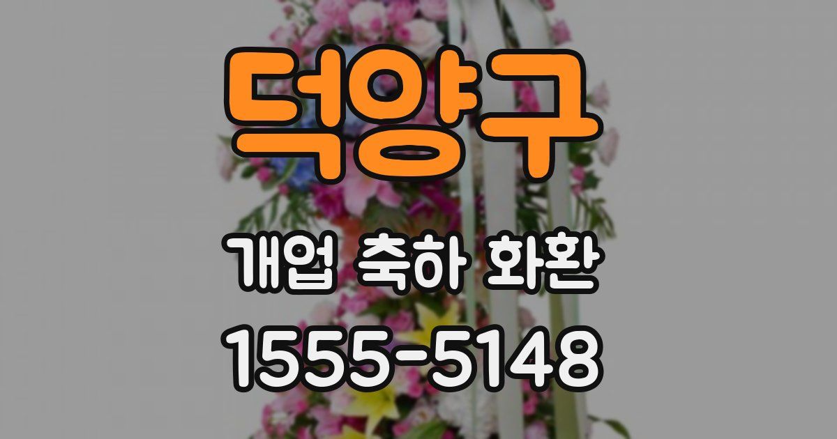 덕양구 개업 축하 화환