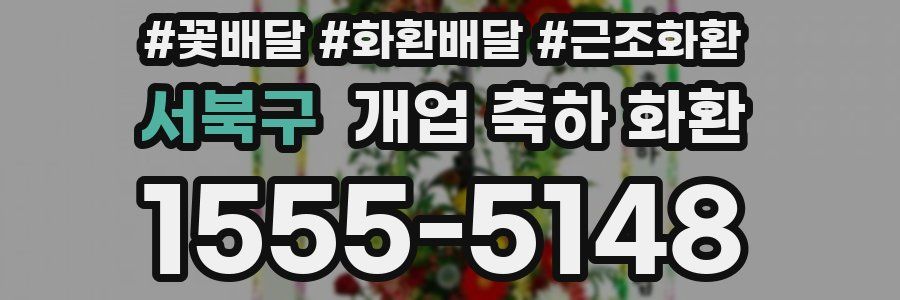 서북구 개업 축하 화환
