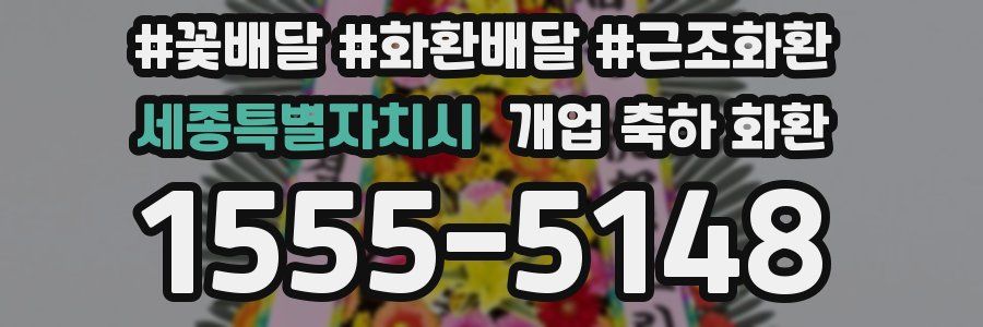 세종특별자치시 개업 축하 화환