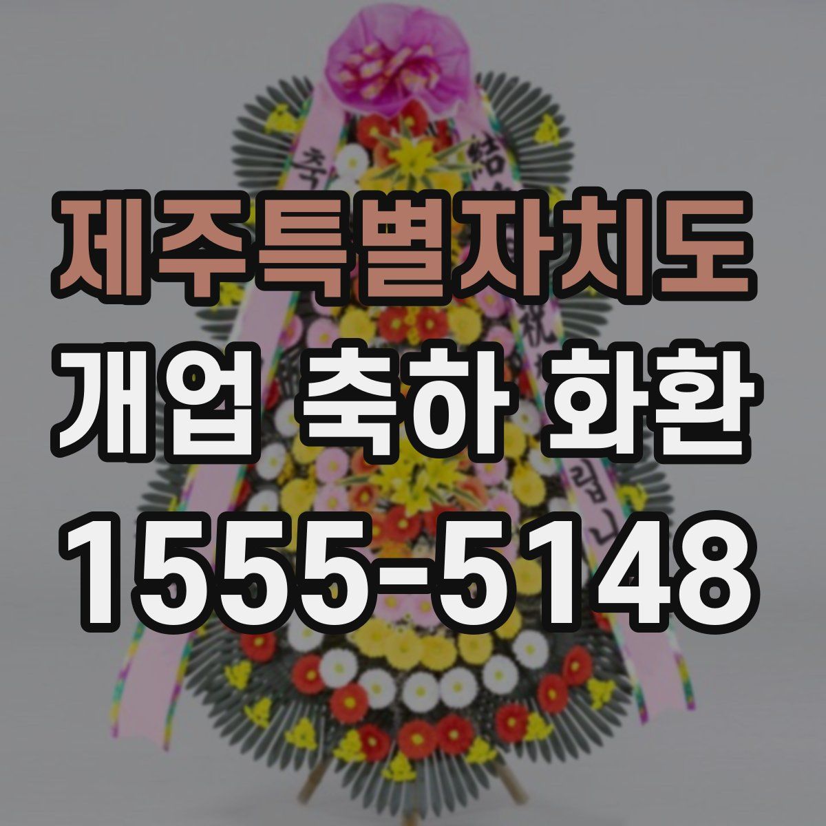 제주특별자치도 개업 축하 화환