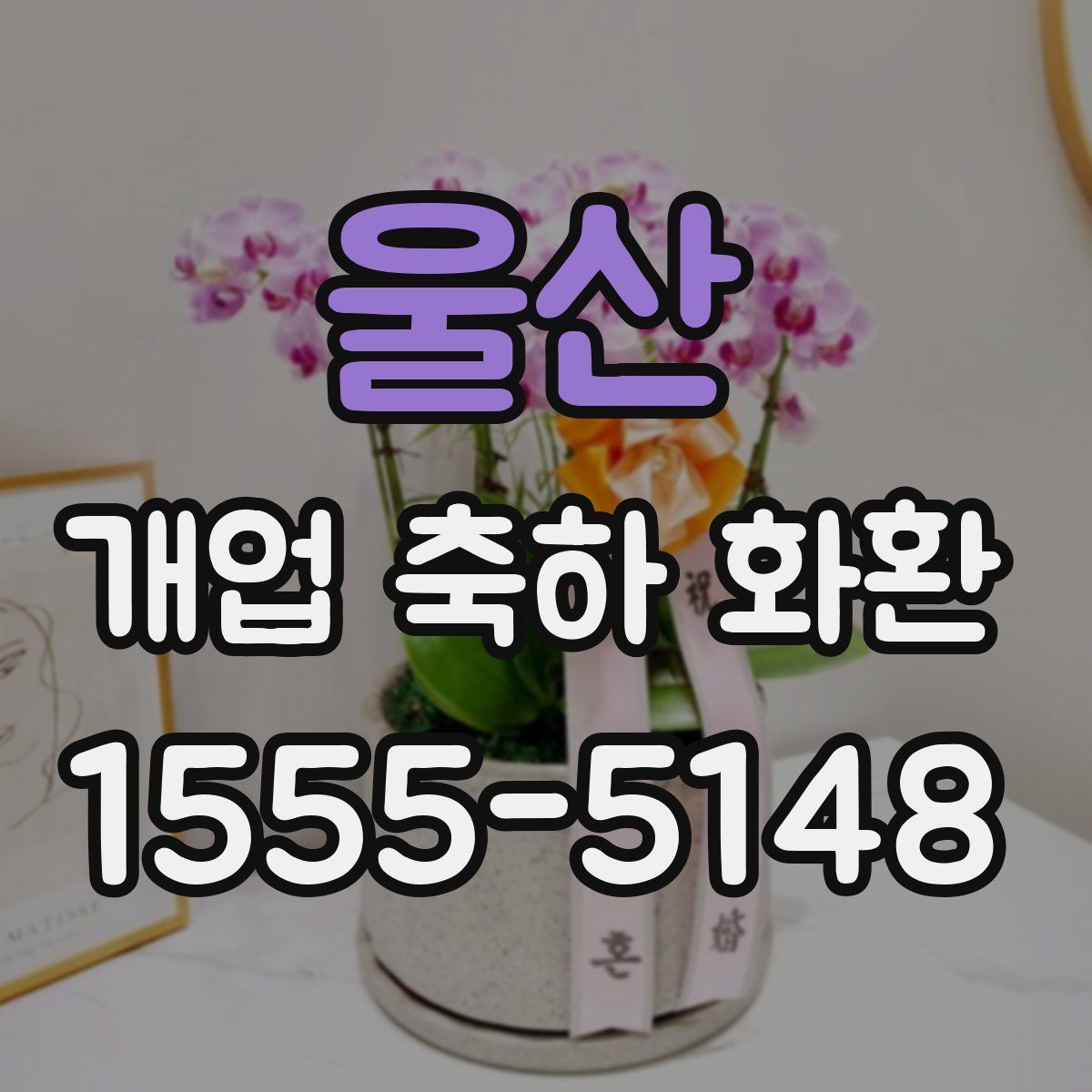 울산 개업 축하 화환