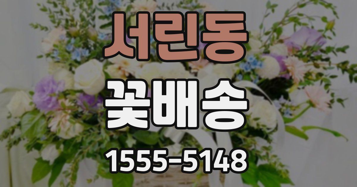 서린동 꽃배송