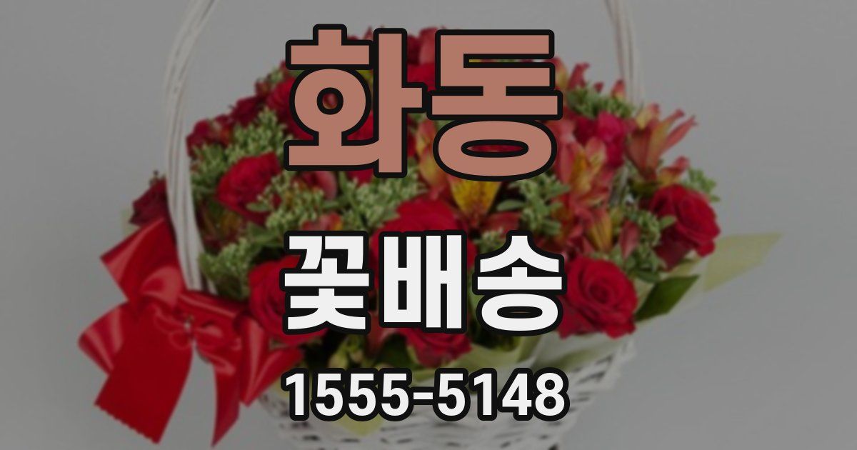 화동 꽃배송