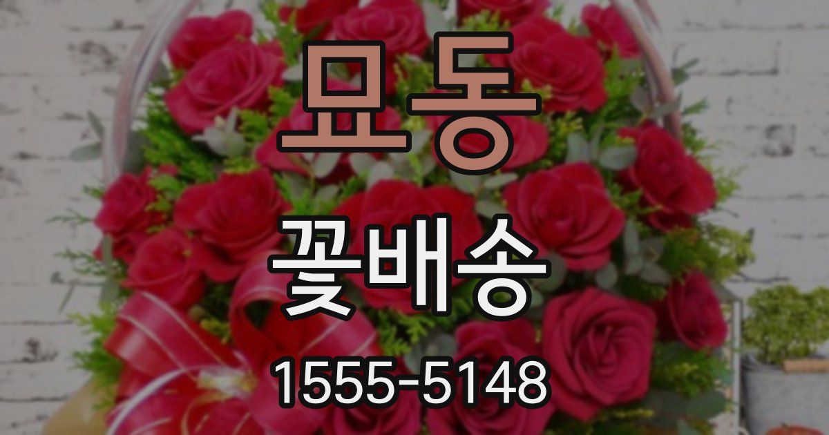 묘동 꽃배송