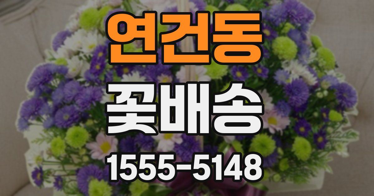 연건동 꽃배송