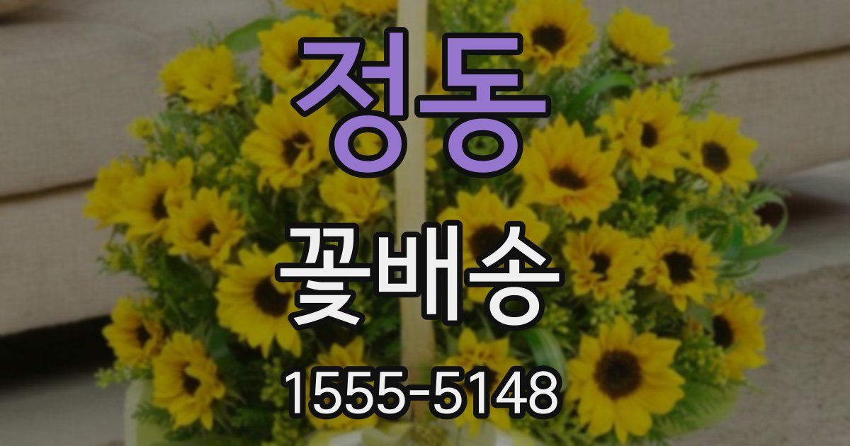 정동 꽃배송
