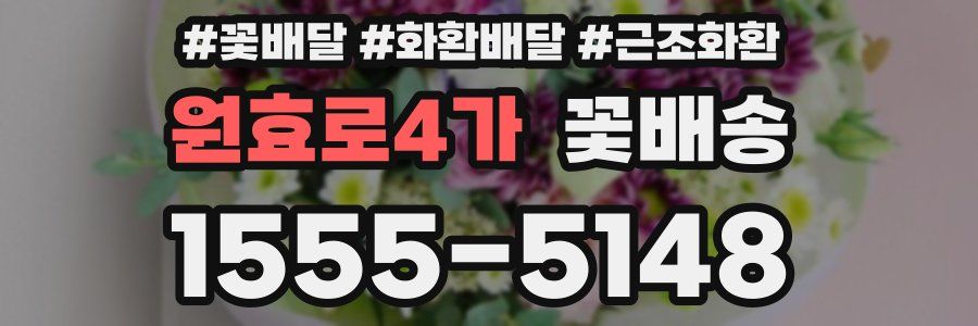 원효로4가 꽃배송