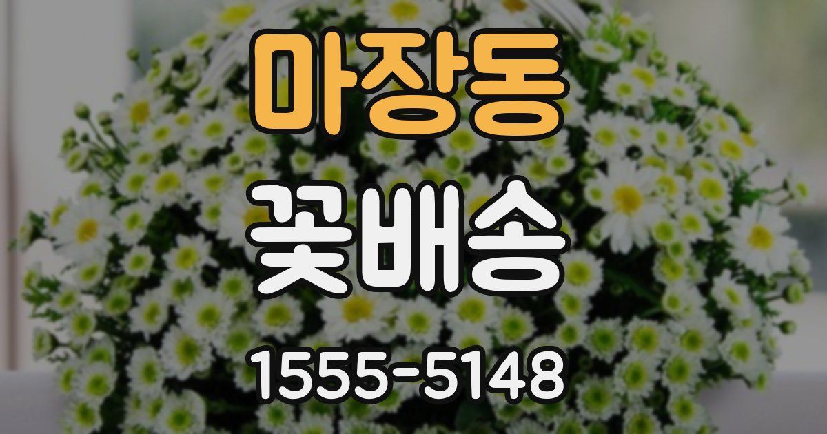 마장동 꽃배송