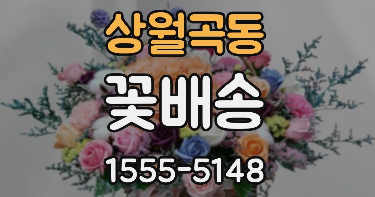 상월곡동 꽃배송