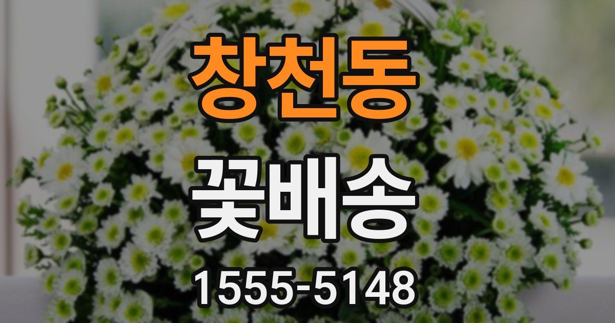 창천동 꽃배송