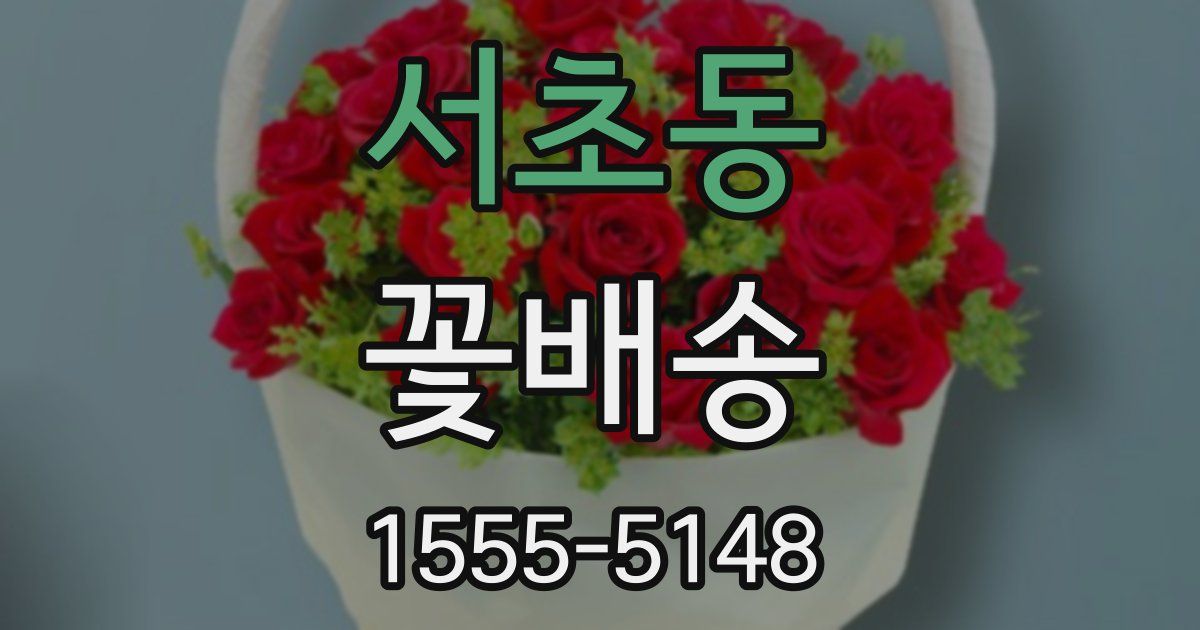 서초동 꽃배송