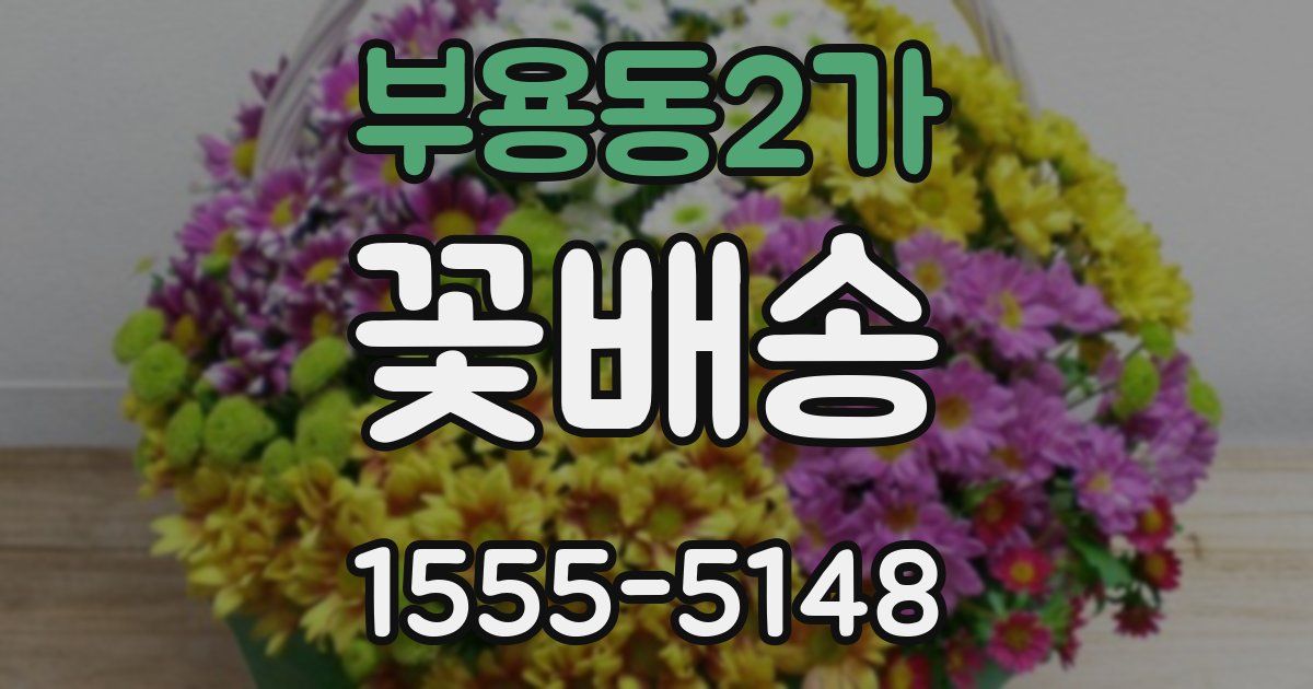부용동2가 꽃배송