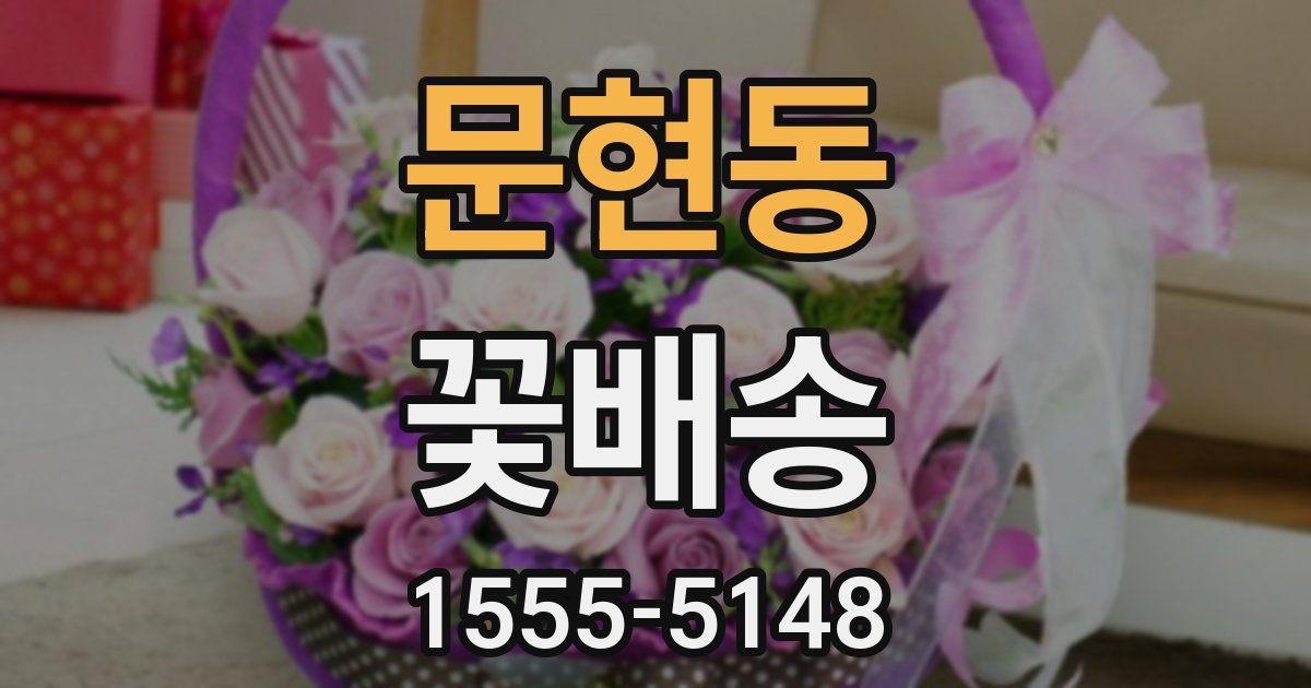 문현동 꽃배송