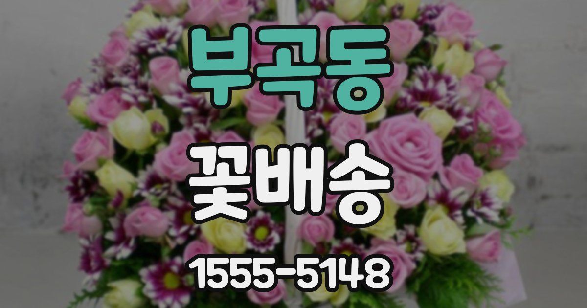 부곡동 꽃배송