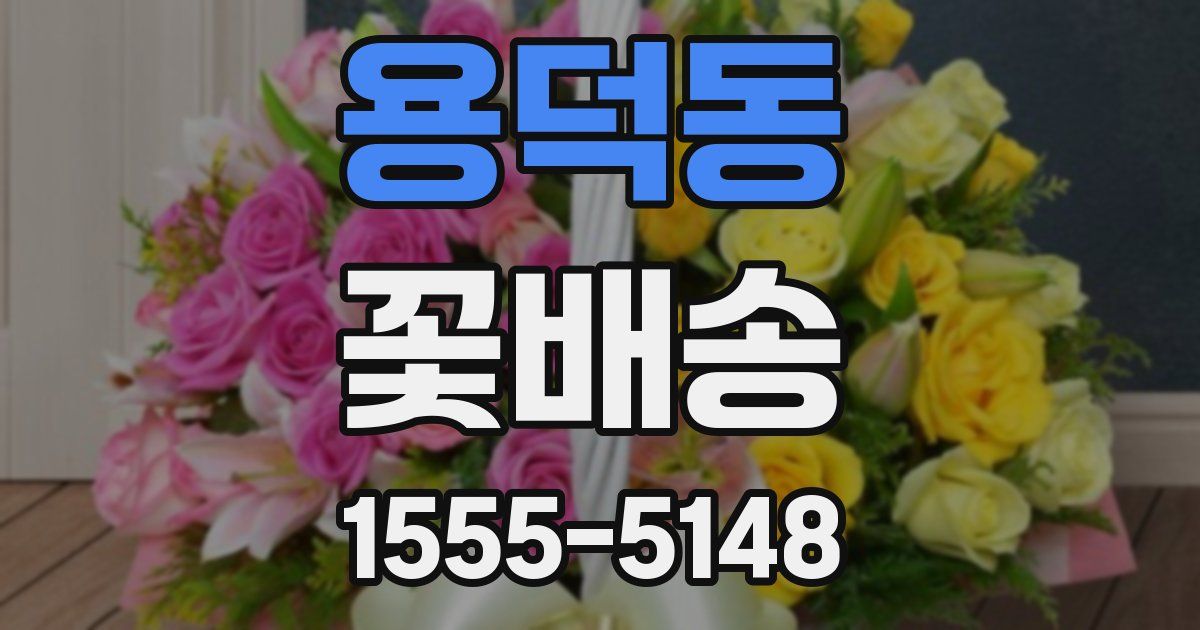 용덕동 꽃배송