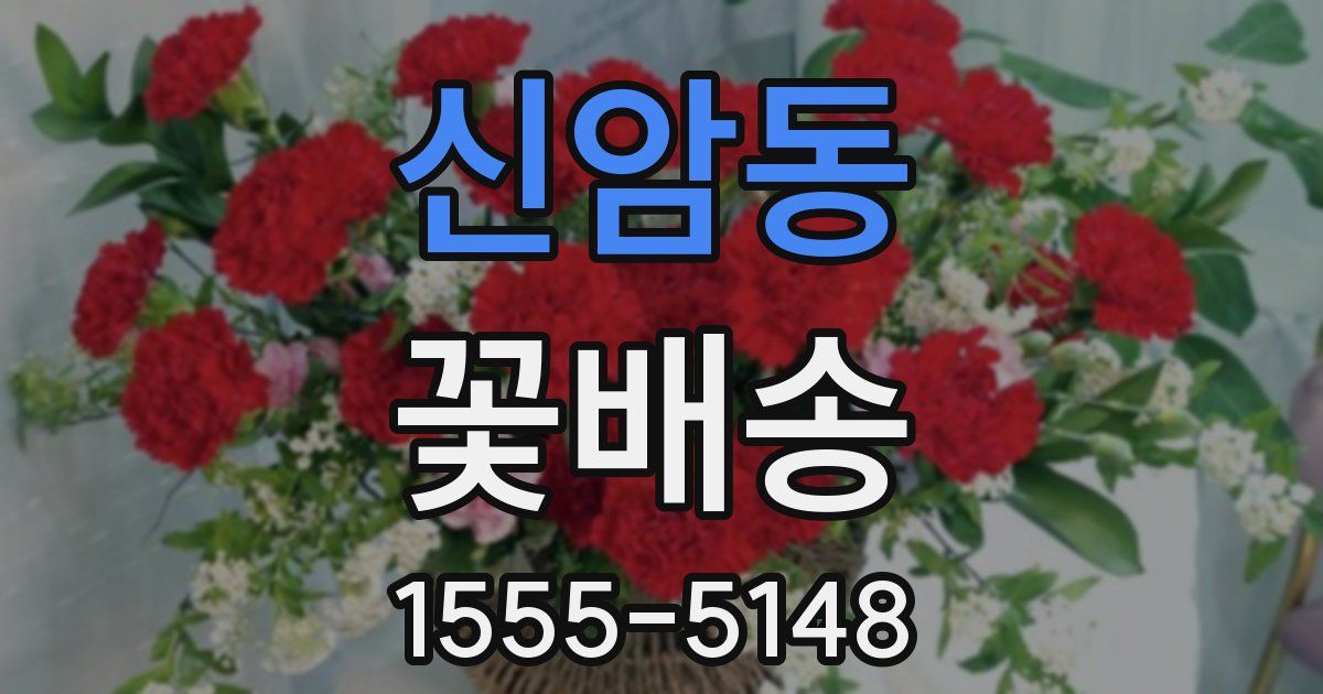 신암동 꽃배송