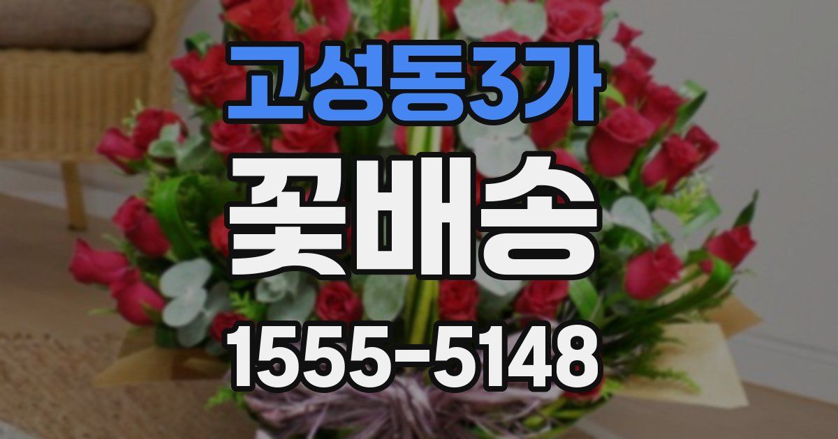 고성동3가 꽃배송