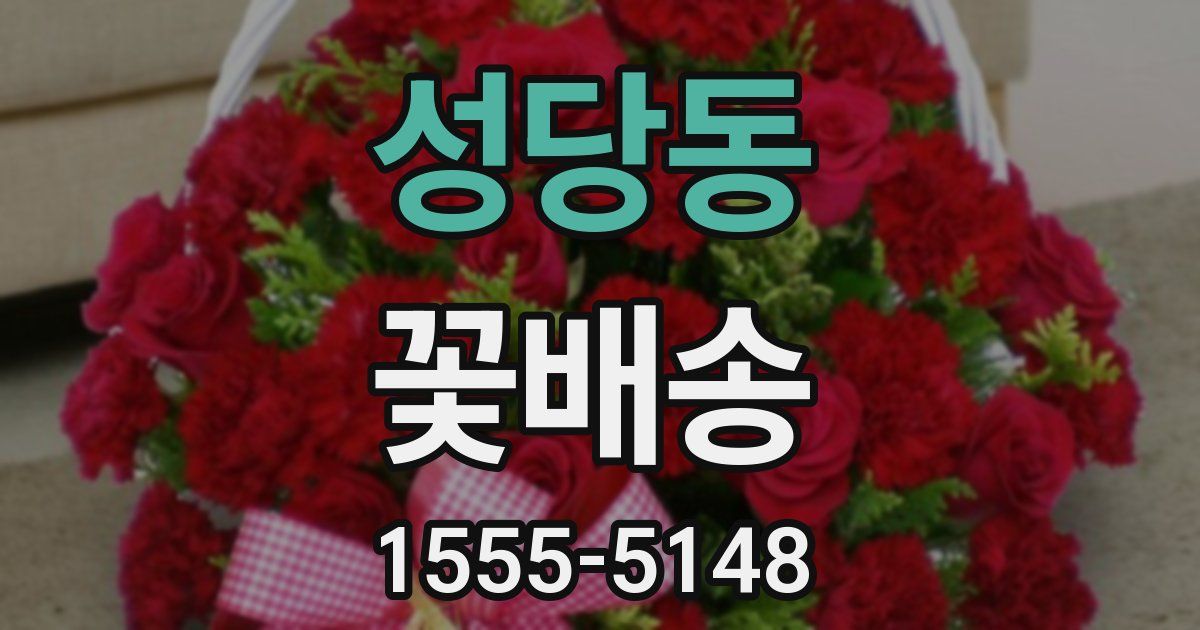 성당동 꽃배송