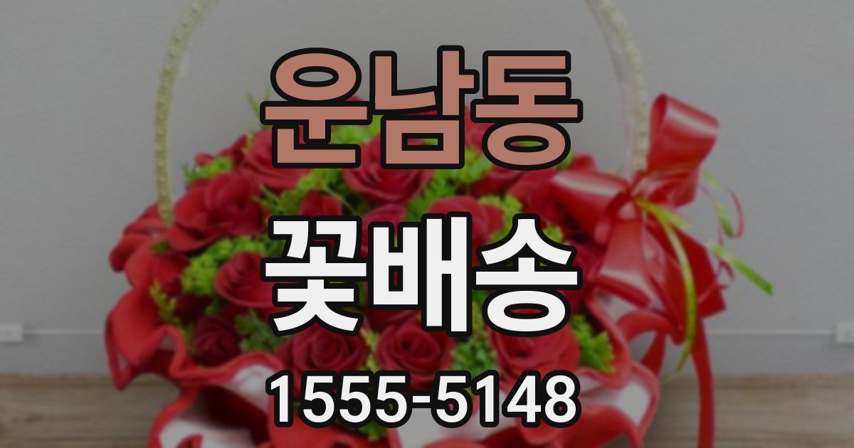 운남동 꽃배송
