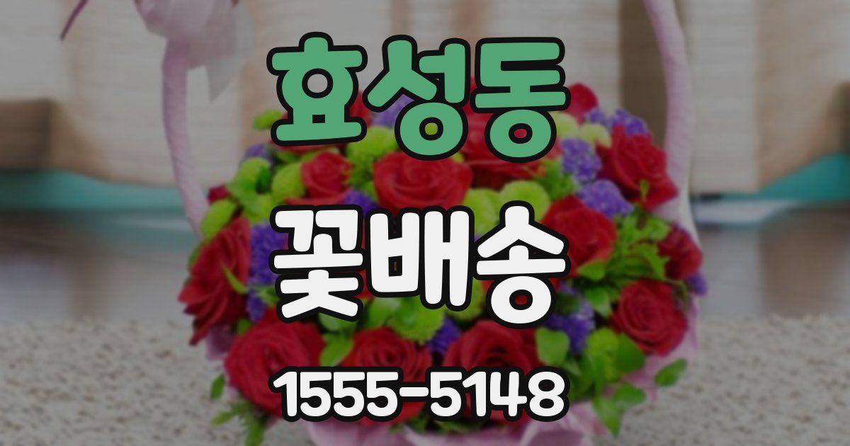 효성동 꽃배송