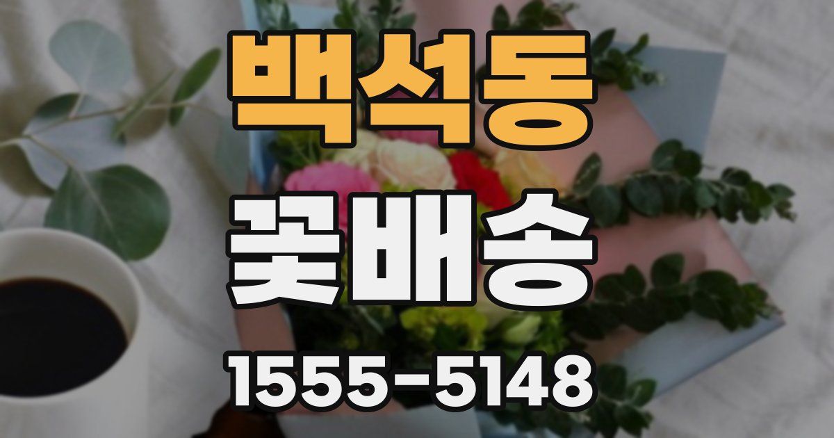백석동 꽃배송