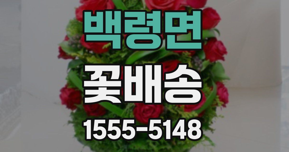 백령면 꽃배송