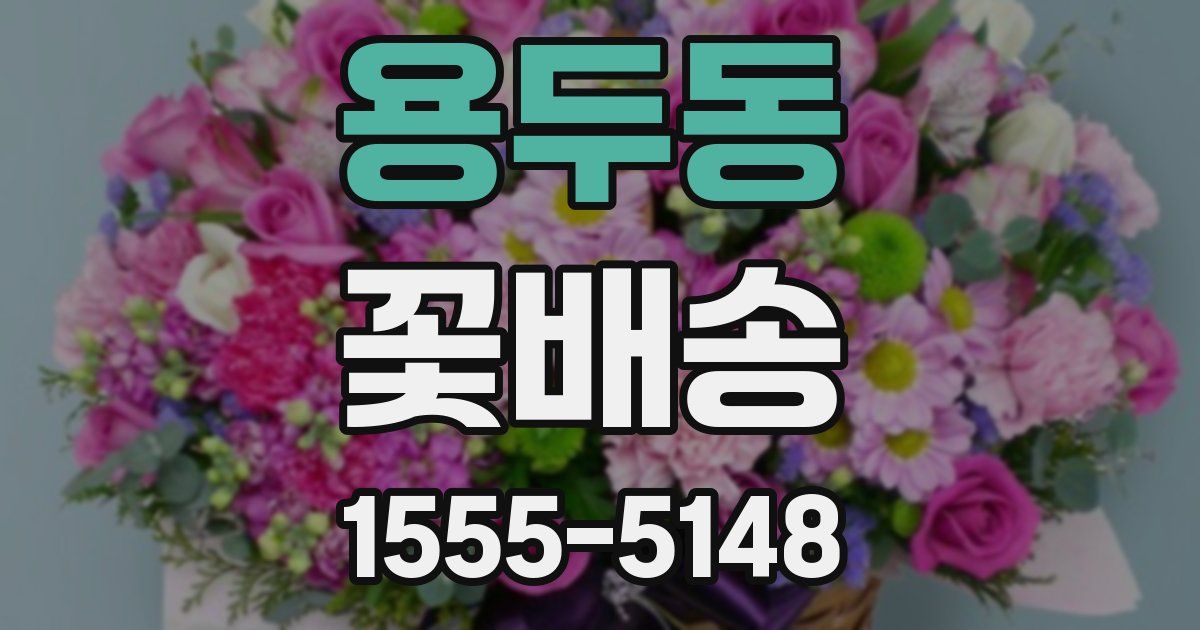 용두동 꽃배송