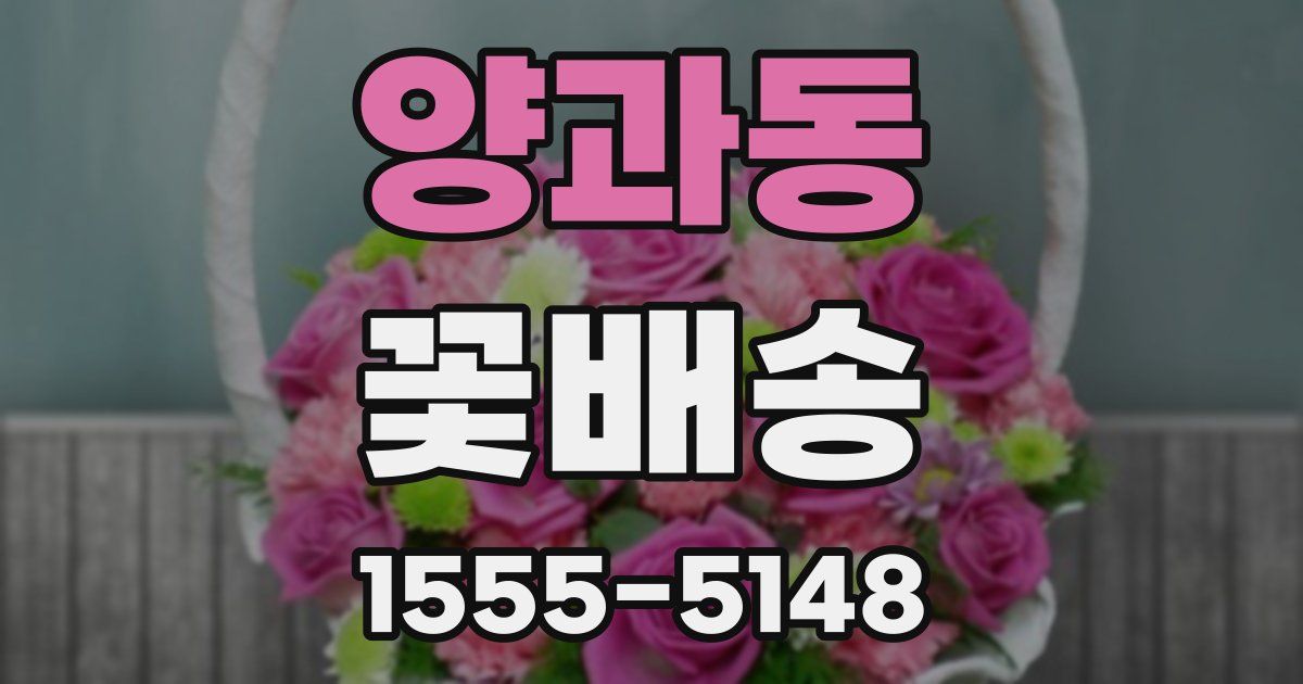 양과동 꽃배송
