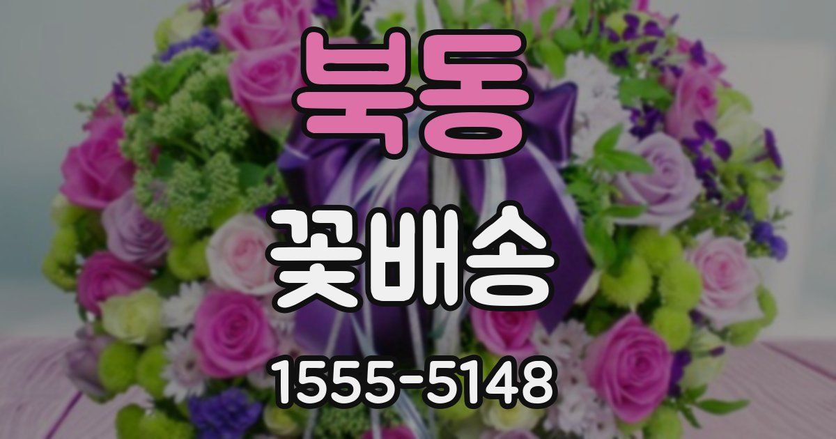 북동 꽃배송