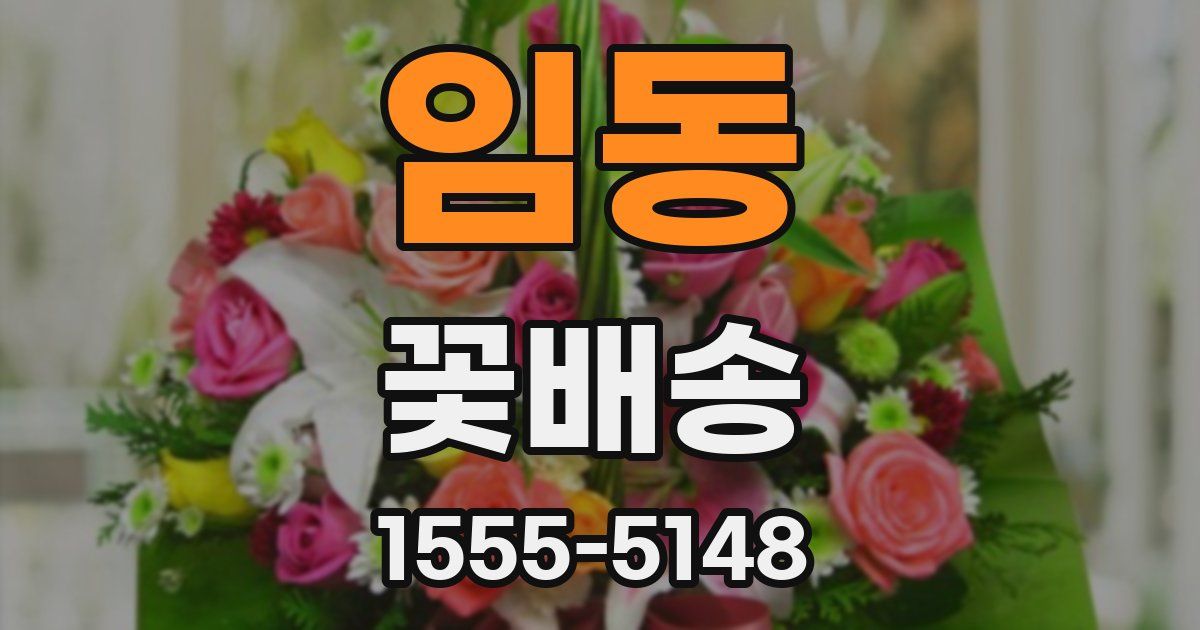 임동 꽃배송