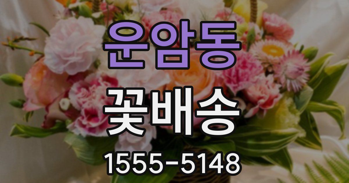 운암동 꽃배송