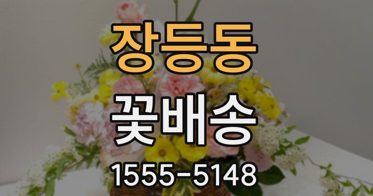 장등동 꽃배송