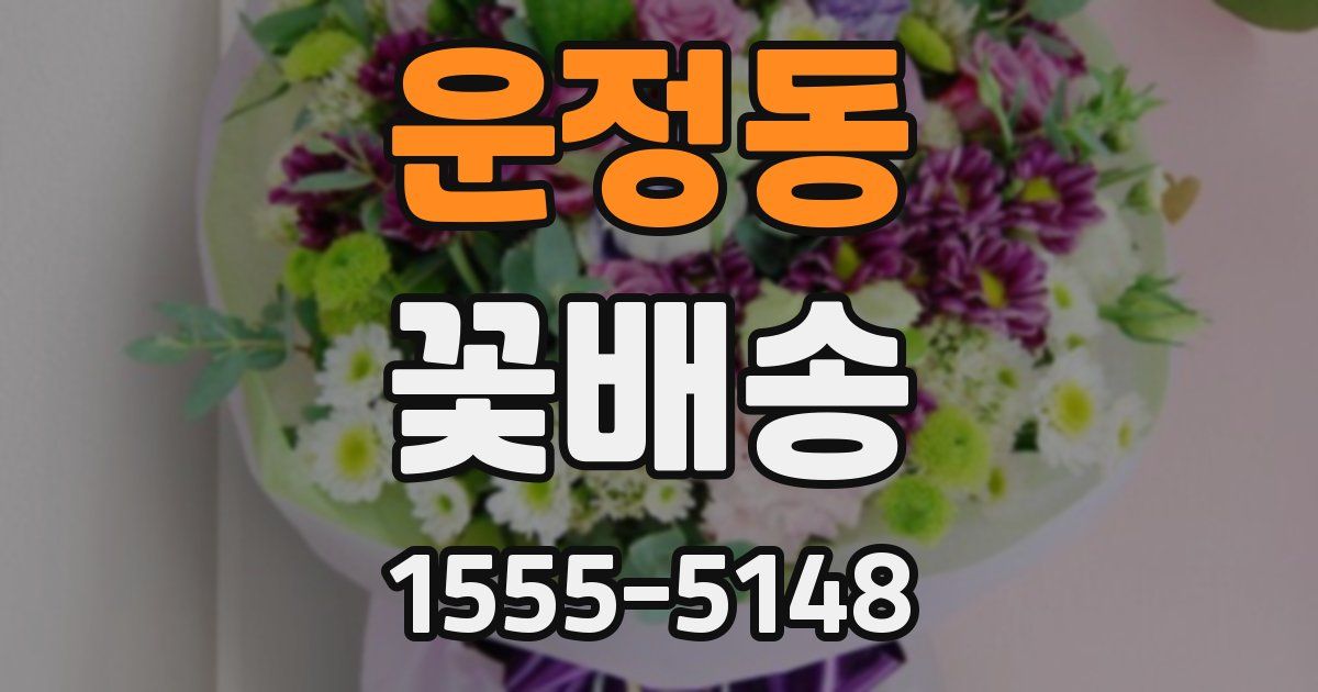 운정동 꽃배송