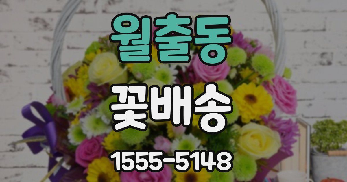 월출동 꽃배송