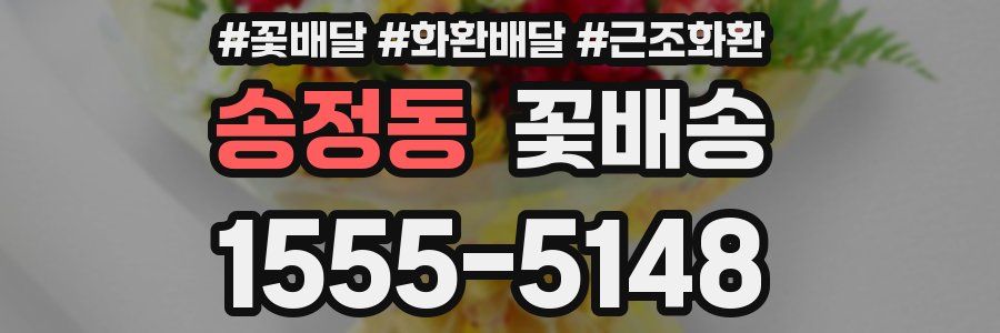 송정동 꽃배송