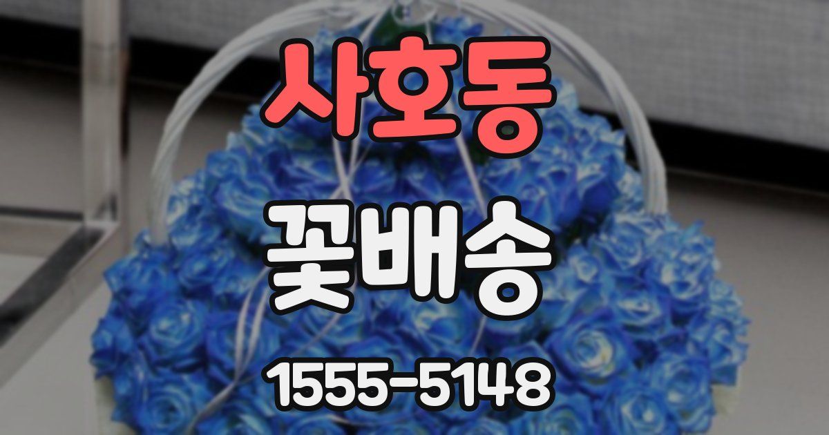 사호동 꽃배송