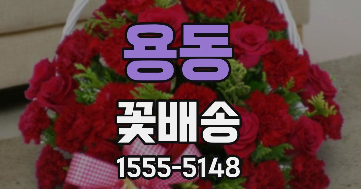 용동 꽃배송