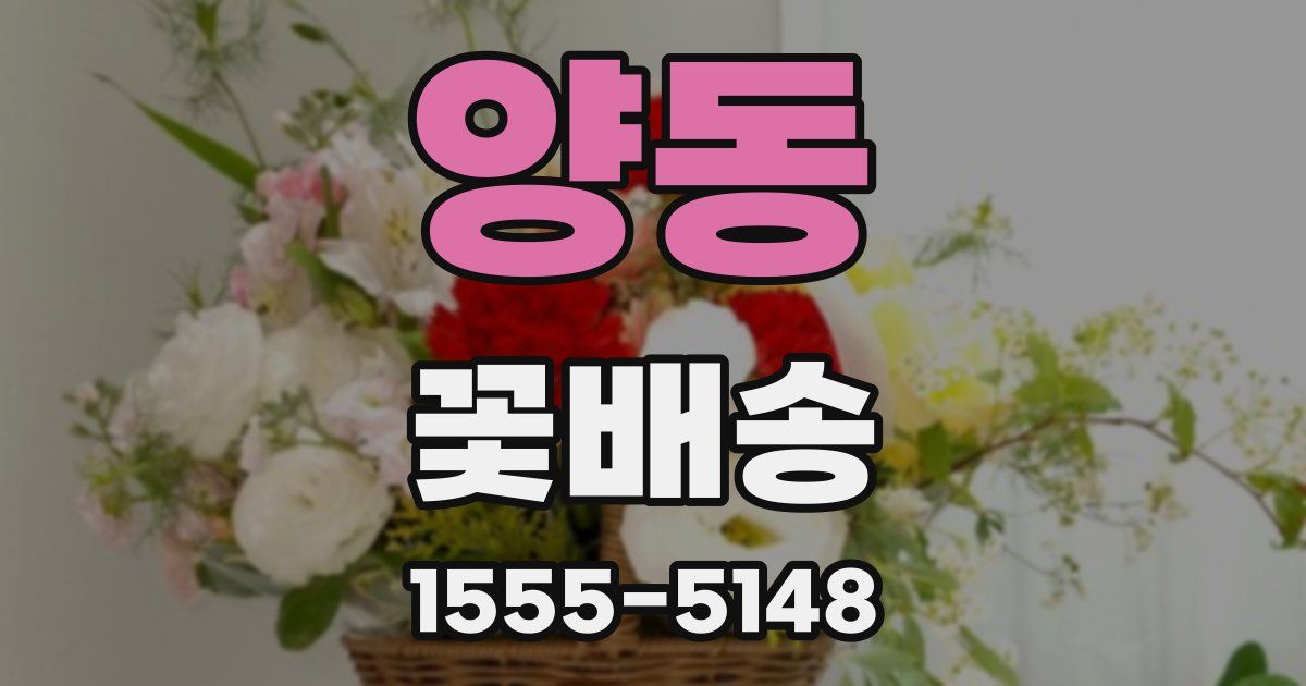양동 꽃배송