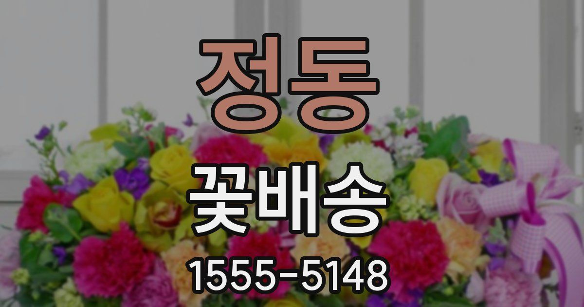 정동 꽃배송
