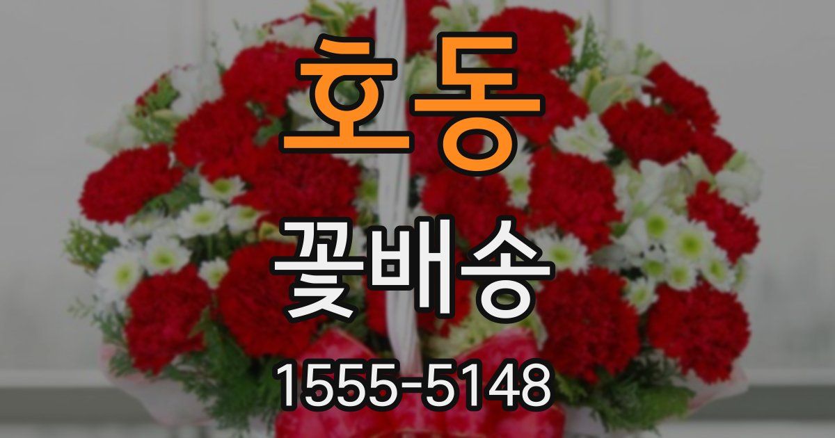 호동 꽃배송